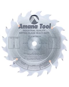 Amana Tool 710200 10" x 20 TPI Carbide Tipped Heavy-Duty Ripping Saw Blade