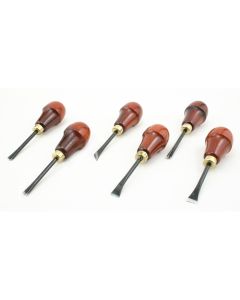 Robert Larson 7655100, 6-Piece Wood Carving Tool Set with Palm Handle