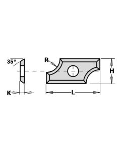 CMT Tools 790.080.00, R8 x 24mm Solid Tungsten Carbide Knives
