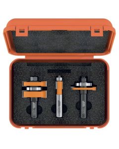 CMT Tools 800.526.11, 1/2" 3 Piece Tongue & Groove Cabinet Making Set