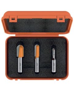 CMT Tools 814.501.11, 1/2" 3-Piece Round Nose Bit Set