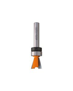 CMT Tools 818.128.11B, 1/2" x 1/2" Solid Tungsten Carbide Dovetail Router Bit with Bearing