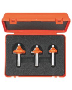 CMT Tools 838.001.11, 1/4" 3-Piece Roundover Router Bit Set