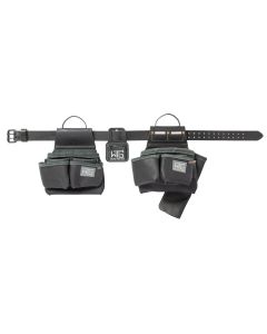 Weaver Tool Gear 85262-55-00 MD/LG Black Leather Classic Roofer Tool Belt