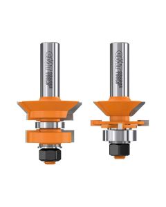 CMT Tools 855.506.11, 1-3/4" x 1/2" V-Tongue & Groove Router Bit Set