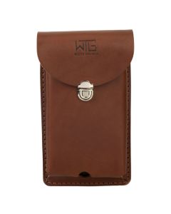 Weaver Tool Gear 85628-60-01, Brown Large Leather Clip-On Cell Phone Holder