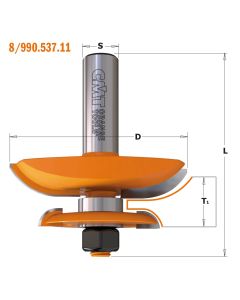 CMT Tools 890.537.11, 2-1/2" x 2-3/4" B1 Raised Panel Router Bit with Back Cutter