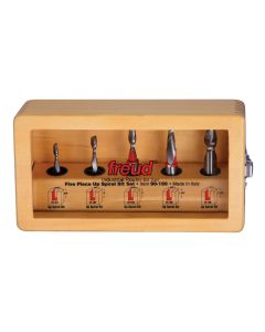 Freud 90-150 5 Piece Up Cut Spiral Router Bit Set