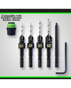 Snappy Tools 93052 1/8" Hex Countersink Set with #2 Square Driver Bit