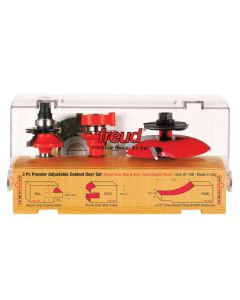 Freud 97-158 Premier Adjustable Cabinet Router Bit Set