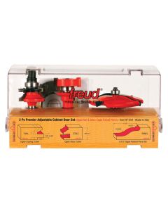Freud 97-254 Premier Adjustable Cabinet Router Bit Set