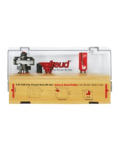 Freud 98-309 3 Piece Cove & Bead French Door Bit Set