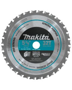 Makita A-96095 5-7/8" Carbide Tipped 32 Teeth Metal and General Purpose Saw Blade