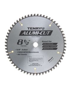Tenryu AC-21660DN  Alumi-Cut 8-1/2" x 60T Carbide Tipped Saw Blade