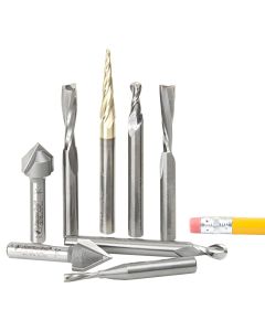 Amana Tool AMS-134 1/4" 8 Piece CNC General Purpose Router Bit Set