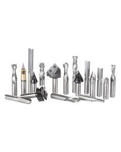 Amana Tool AMS-139 1/2" 18 Piece Advanced General Purpose CNC Router Bit Set
