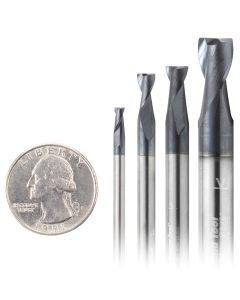 Amana Tool AMS-154 CNC Spiral End Mill Steel & Stainless Steel Cutting Router Bit Set