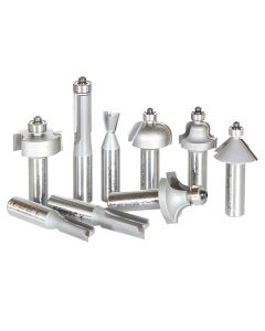 Amana Tool AMS-211 1/2" Carbide Tipped 11 Piece Router Bit Set