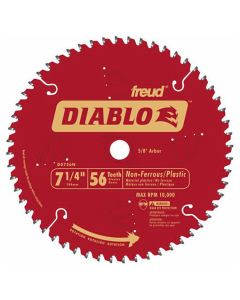 Diablo D0756N 7-1/4" 56T Carbide Circular Saw Blade for Thick Aluminum