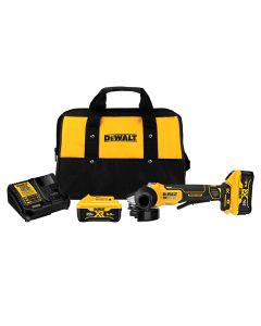 DeWALT DCG413R2 XR 4.5" 20V Max Paddle Switch Small Angle Grinder Kit with Kickback Brake