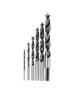 DeWalt DW1720 6 Piece High Speed Steel Brad Point Drill Bit Set