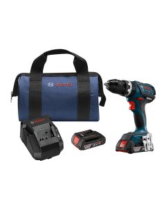 Bosch HDS183-02 18V EC Lithium‑Ion Cordless 1/2" Compact Tough Hammer Drill/Driver Kit