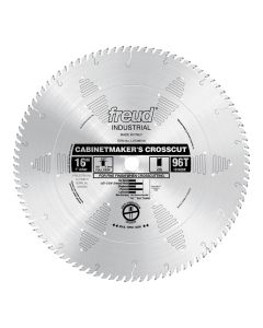 LU73M016 Freud 16" Heavy Duty Cabinetmaker's Crosscut Wood Cutting Saw Blade