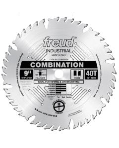 LU84M009 Freud 9" Heavy Duty Combination Wood Cutting Saw Blade