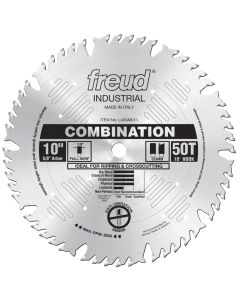 LU84M011 Freud 10" Heavy Duty Combination Wood Cutting Saw Blade