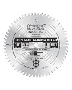 LU91M010 Freud 10" Thin Kerf Sliding Wood Cutting Saw Blade