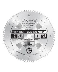 LU91M012 Freud 12" Thin Kerf Sliding Wood Cutting Saw Blade