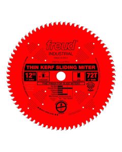 LU91R012 Freud 12" Thin Kerf Sliding Wood Cutting Saw Blade
