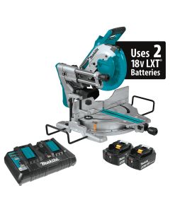 Makita XSL06PT LXT 18V X2 10" Cordless Dual‑Bevel Sliding Compound Miter Saw with Laser Kit