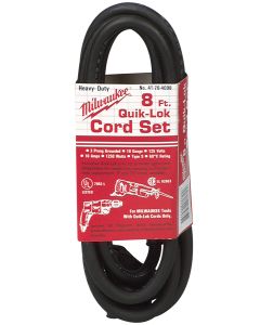 Milwaukee 48-76-4008 Quik-Lok 8' 3-Wire Cord
