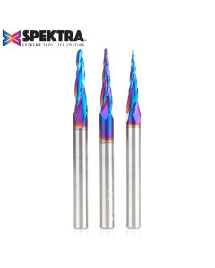 Amana Tool AMS-144-K Spektra 3PC SC Carving Ball Nose Router Bit Set