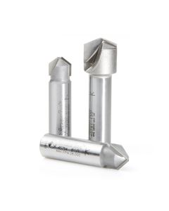 Amana Tool AMS-147, 3PC V-Groove  90/108/135Deg ACM Router Bit Set