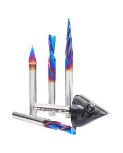 Amana Tool AMS-175 1/4" 5 Piece CNC Signmaking Router Bit Set V