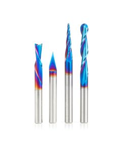 Amana Tool AMS-188-K Spektra 1/4" 4-PC SC Engraving Router Bit Pack