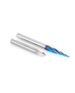 Amana Tool AMS-192 1/4" Solid Carbide 2 Piece V-Groove Router Bit Set