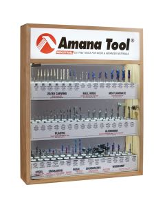Amana Tool AMS-CNC-48M, 48-Piece CNC Master Router Bit Set with Solid Wood Display