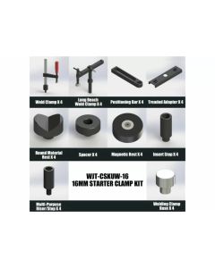 Baileigh Industrial BA9-1232676 WJT-CSKUW-16, 40 Piece Starter Clamp Set for 16mm Tables