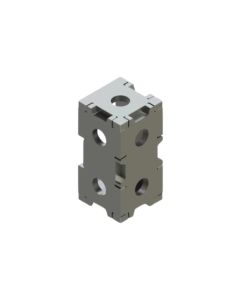 Baileigh Industrial BA9-1232678 WJT-SB422UW-16, 4" x 2" x 2" Square Block with 16mm Hole