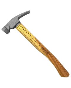 BOSS Hammer BH16TIHI18S 16 oz Smooth Face Hickory Handle Titanium Hammer