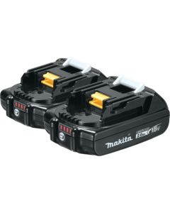 Makita BL1820B-2, 18V LXT Lithium‑Ion Compact 2.0Ah Battery, 2 Pack