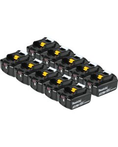Makita BL1830B-10, 18V LXT 3.0Ah Lithium‑Ion Battery, 10 Pack