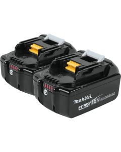 Makita BL1840B-2 LXT 18V 4.0 Ah Lithium‑Ion Battery, 2 Piece