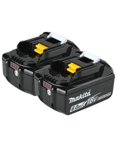 Makita BL1860B-2 LXT 18V 6.0 Ah Lithium‑Ion Battery, 2 Piece