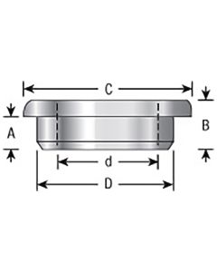 Amana Tool BU-570 1-1/4" x 3/4" T Reduction Bushing with Flange