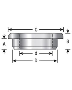Amana Tool BU-720 1-1/4"  x 1" T Reduction Bushing with Flange