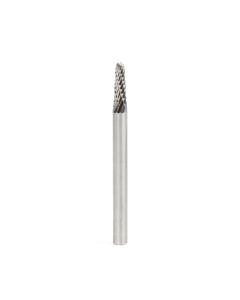 Amana Tool BURS-210, SL-41DC 1/8" x 3/8" x 1/8" Radius Cone Shape Double Cut Burr Bit